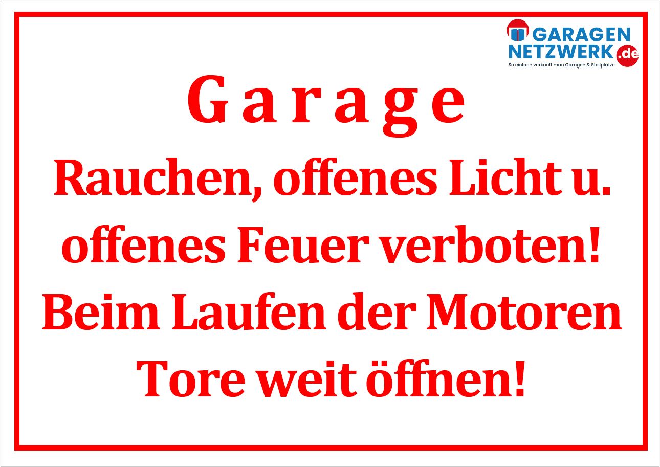 Brandschutzschild für Garagen
