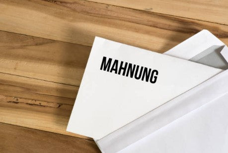 Mahnschreiben für Garagen